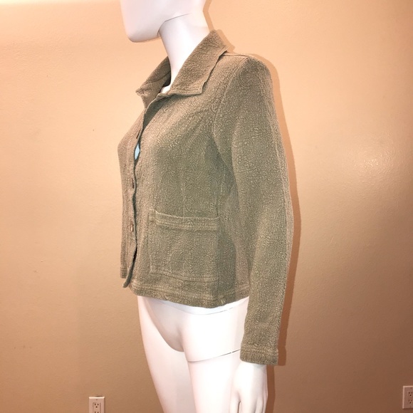 Via Vai Pollero Cropped Blazer Jacket Olive Green - Picture 9 of 14